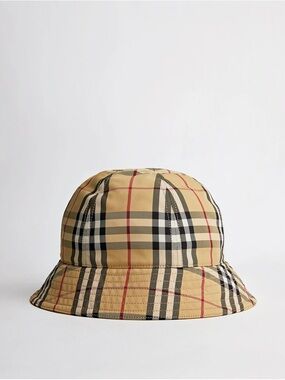 Burberry Classic Plaid Check Dome-Shaped Bucket Hat NWT small